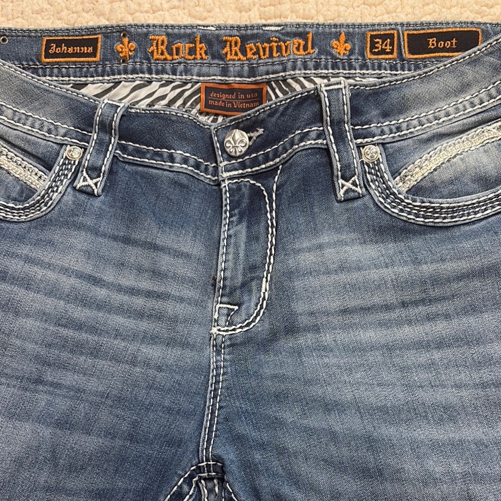 Rock Revival Blue Jeans